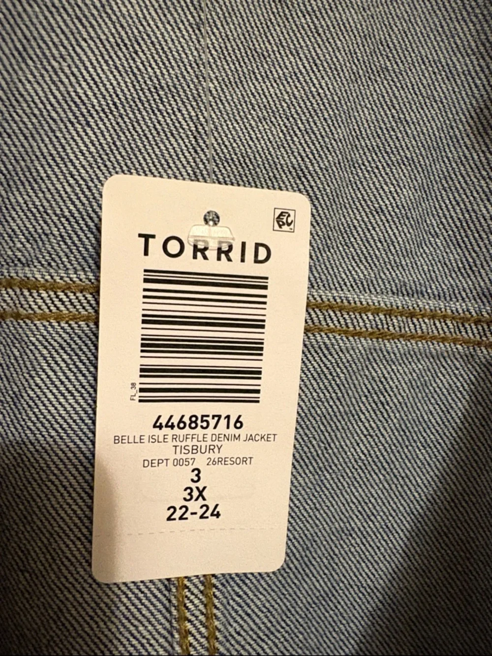 Belle isle ruffle denim jacket - Picture 2 of 2